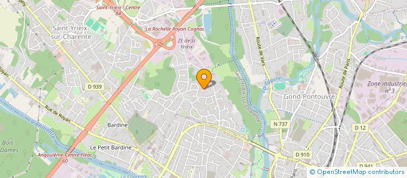 localisation de l'entreprise MONSIEUR THIERRY TWAGIRIMANA  SAINT-YRIEIX-SUR-CHARENTE