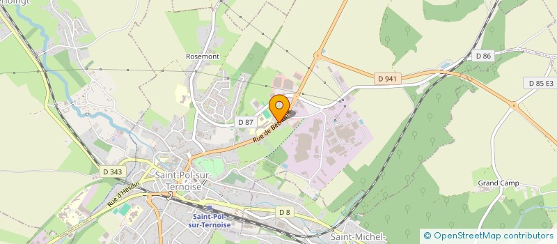 localisation de l'entreprise MONSIEUR THIERRY VACHE  SAINT-POL-SUR-TERNOISE