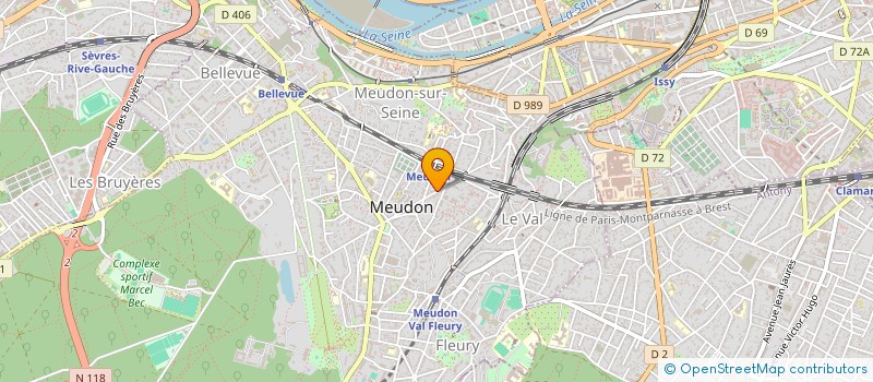 localisation de l'entreprise MONSIEUR THIERRY VACHON  MEUDON