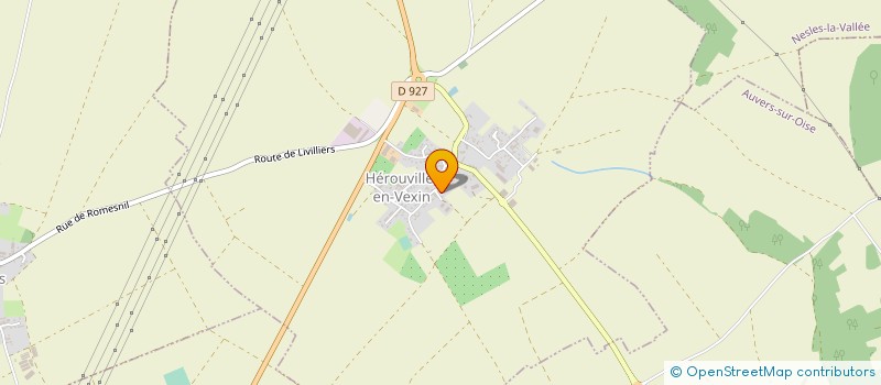 localisation de l'entreprise MONSIEUR THIERRY VAILLANT  HEROUVILLE-EN-VEXIN