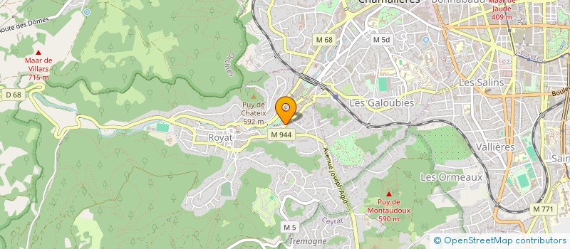 localisation de l'entreprise MONSIEUR THIERRY VALADIER  ROYAT