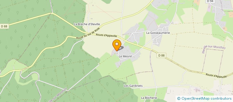 localisation de l'entreprise MONSIEUR THIERRY VALAUNEY  ILLEVILLE-SUR-MONTFORT