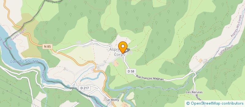 localisation de l'entreprise MONSIEUR THIERRY VALENTIN  ASPRES-LES-CORPS