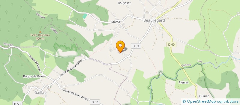 localisation de l'entreprise MONSIEUR THIERRY VALETTE  BEAUREGARD