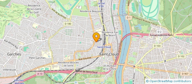 localisation de l'entreprise MONSIEUR THIERRY VALLEE à SAINT-CLOUD