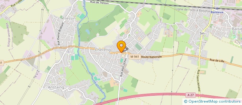 localisation de l'entreprise MONSIEUR THIERRY VANDENBERGHE  CHERENG