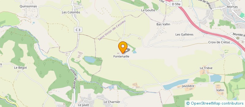 localisation de l'entreprise MONSIEUR THIERRY VANEL  SAINT-VICTOR-DE-CESSIEU