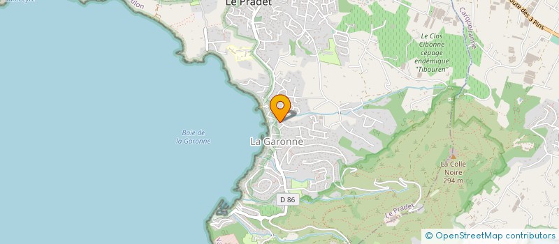 localisation de l'entreprise MONSIEUR THIERRY VANHOOVE  LE PRADET