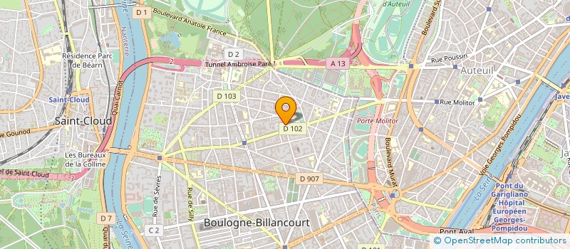 localisation de l'entreprise MONSIEUR THIERRY VEAU à BOULOGNE-BILLANCOURT