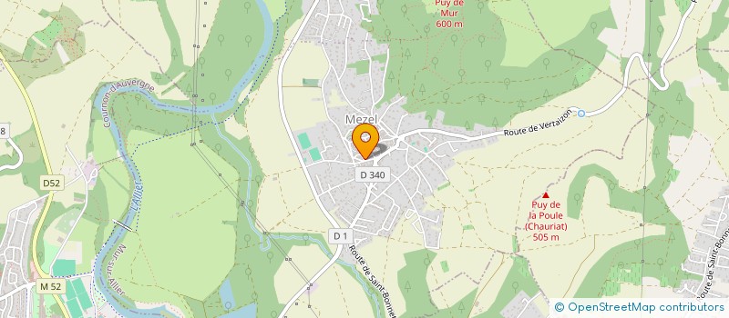 localisation de l'entreprise MONSIEUR THIERRY VEDRINE  MUR-SUR-ALLIER