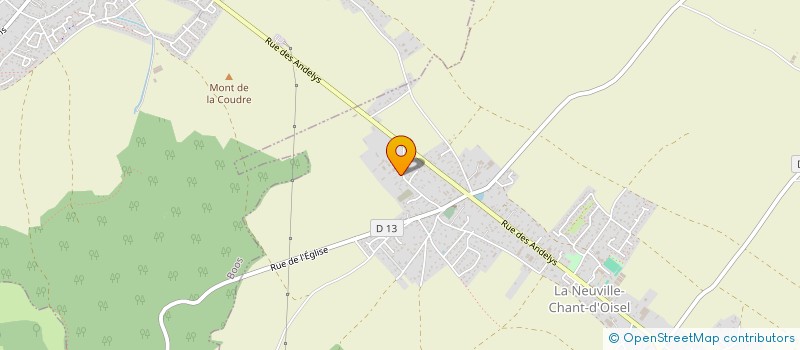 localisation de l'entreprise MONSIEUR THIERRY VEDRUNE  LA NEUVILLE-CHANT-D'OISEL