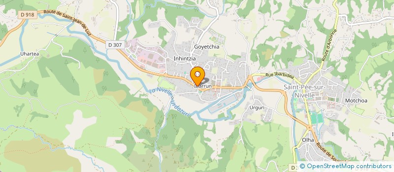 localisation de l'entreprise MONSIEUR THIERRY VELEZ  SAINT-PEE-SUR-NIVELLE
