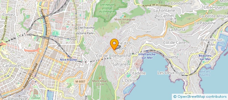 localisation de l'entreprise MONSIEUR THIERRY VENUTI à VILLEFRANCHE-SUR-MER