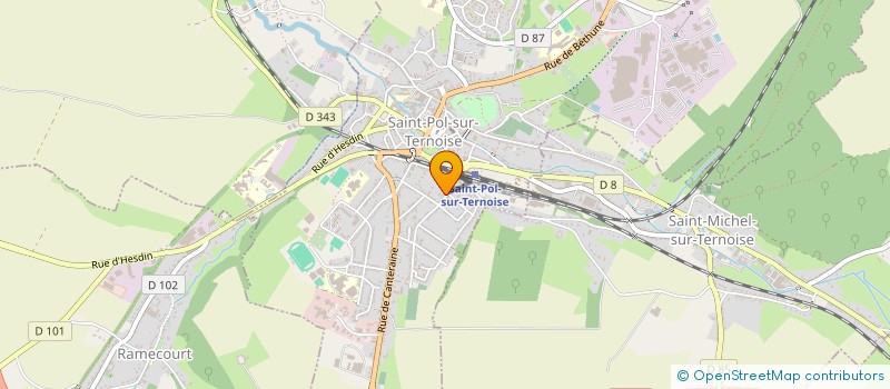 localisation de l'entreprise MONSIEUR THIERRY VERBRUGGE à ST-POL-SUR-TERNOISE