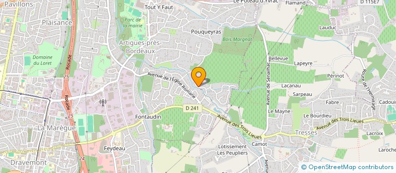 localisation de l'entreprise MONSIEUR THIERRY VERDON  ARTIGUES-PRES-BORDEAUX