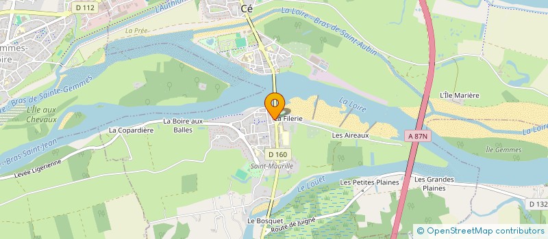 localisation de l'entreprise MONSIEUR THIERRY VERGER  LES PONTS-DE-CE