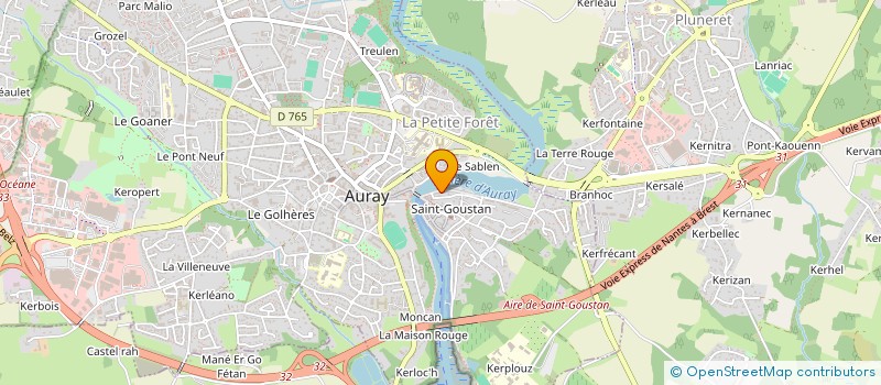 localisation de l'entreprise MONSIEUR THIERRY VERGEROLLE à AURAY