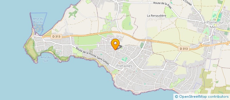 localisation de l'entreprise MONSIEUR THIERRY VERGNAUD  PREFAILLES