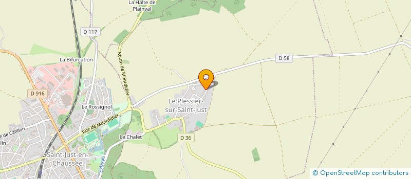 localisation de l'entreprise MONSIEUR THIERRY VEROLOT à LE PLESSIER-SUR-SAINT-JUST