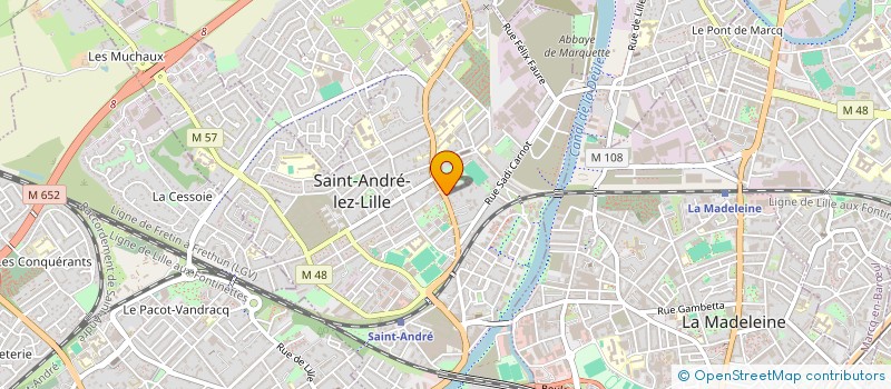 localisation de l'entreprise MONSIEUR THIERRY VEROONE à SAINT-ANDRE-LEZ-LILLE