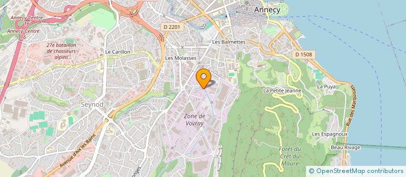 localisation de l'entreprise MONSIEUR THIERRY VERRIER à ANNECY