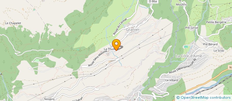 localisation de l'entreprise MONSIEUR THIERRY VERRON  AIME-LA-PLAGNE