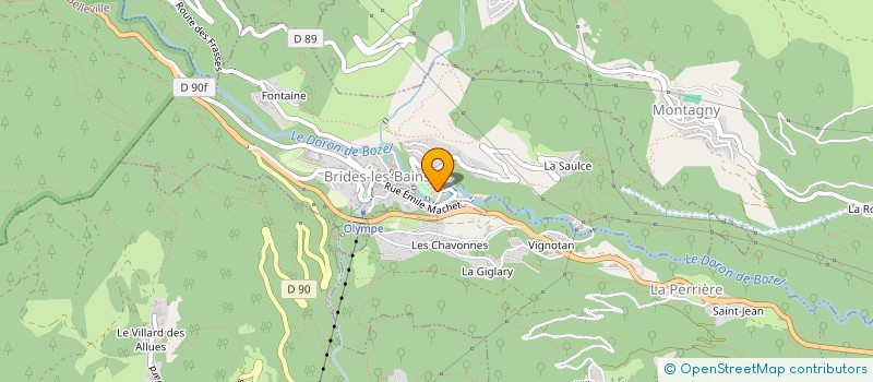 localisation de l'entreprise MONSIEUR THIERRY VESCOVI  BRIDES-LES-BAINS