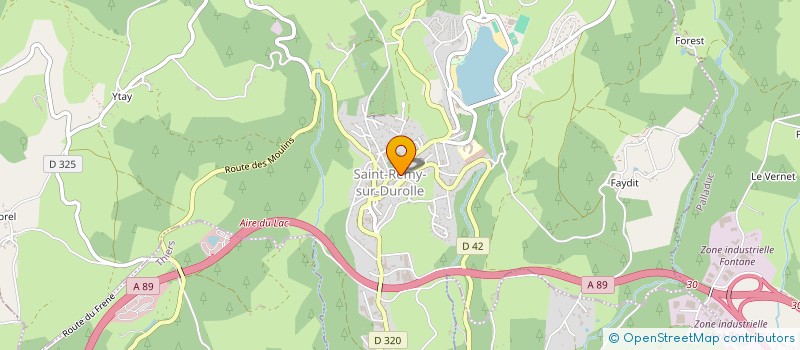 localisation de l'entreprise MONSIEUR THIERRY VIAL  SAINT-REMY-SUR-DUROLLE