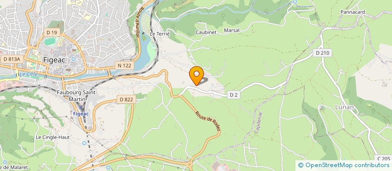 localisation de l'entreprise MONSIEUR THIERRY VIALAT  FIGEAC