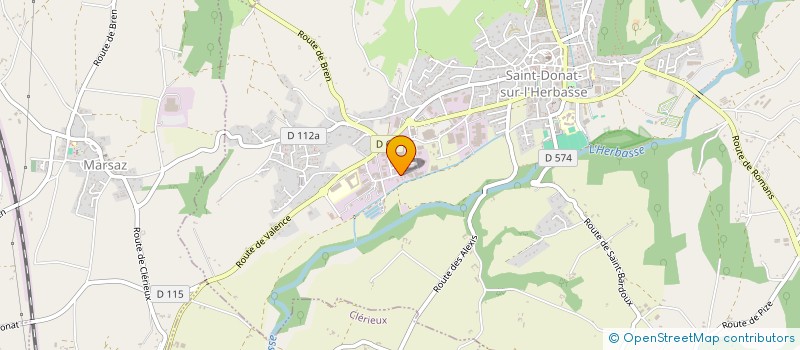 localisation de l'entreprise MONSIEUR THIERRY VIALLET  SAINT DONAT SUR L'HERBASSE