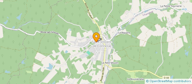 localisation de l'entreprise MONSIEUR THIERRY VIEILLARD à SAINT-VINCENT-DE-CONNEZAC