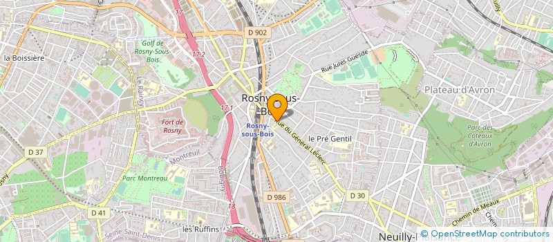 localisation de l'entreprise MONSIEUR THIERRY VILAIN  ROSNY-SOUS-BOIS