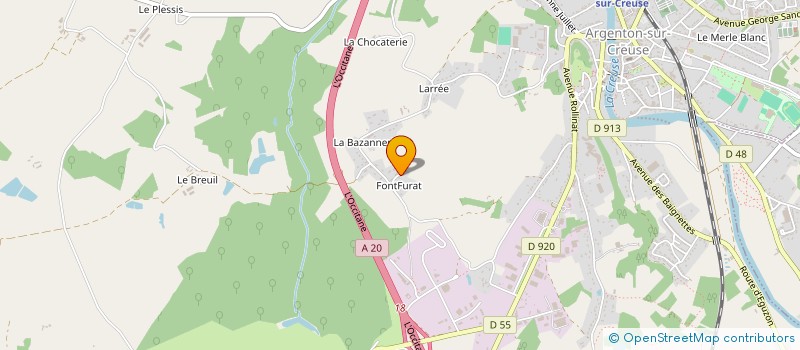 localisation de l'entreprise MONSIEUR THIERRY VINCENT à ARGENTON-SUR-CREUSE