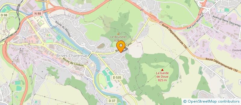 localisation de l'entreprise MONSIEUR THIERRY VINCENT  BRIVES-CHARENSAC