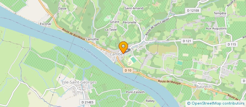 localisation de l'entreprise MONSIEUR THIERRY VITASSE à CAMBES