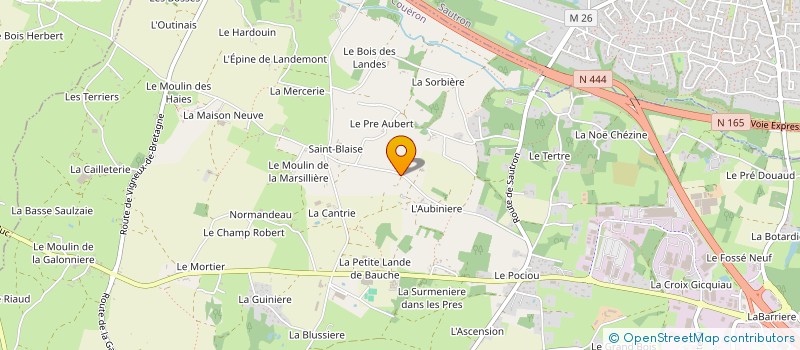 localisation de l'entreprise MONSIEUR THIERRY VOGEL à COUERON
