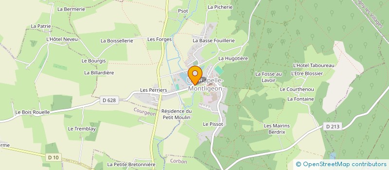 localisation de l'entreprise MONSIEUR THIERRY VOISIN à LA CHAPELLE-MONTLIGEON