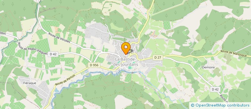 localisation de l'entreprise MONSIEUR THIERRY VOLUTI  LA BASTIDE DES JOURDANS