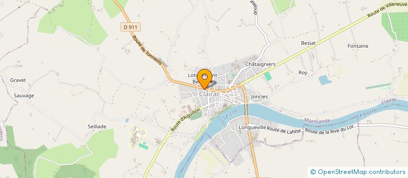 localisation de l'entreprise MONSIEUR THIERRY VRIGNAUD  CLAIRAC