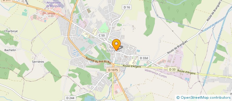 localisation de l'entreprise MONSIEUR THIERRY VUILLEROT  MORESTEL