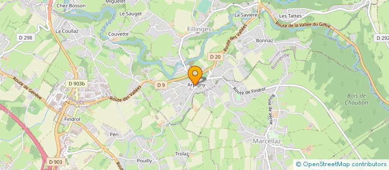 localisation de l'entreprise MONSIEUR THIERRY VUILLOUD à MARCELLAZ