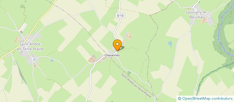 localisation de l'entreprise MONSIEUR THIERRY WALLON  SAVIGNY-EN-TERRE-PLAINE