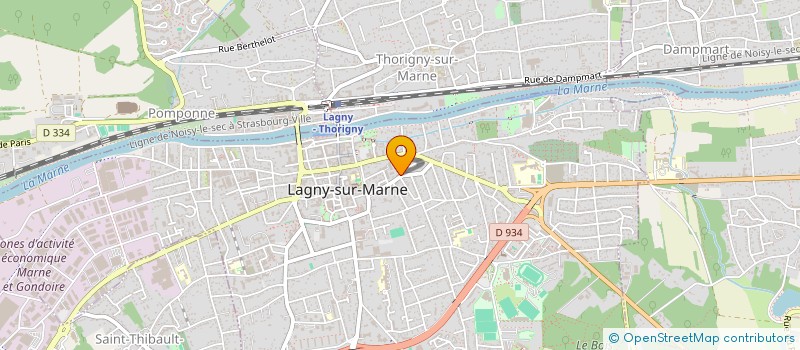 localisation de l'entreprise MONSIEUR THIERRY WARIN  LAGNY-SUR-MARNE