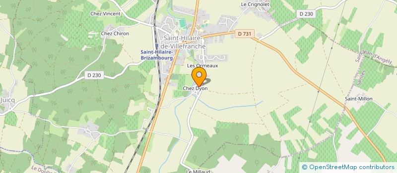 localisation de l'entreprise MONSIEUR THIERRY WETSCH à SAINT-HILAIRE-DE-VILLEFRANCHE