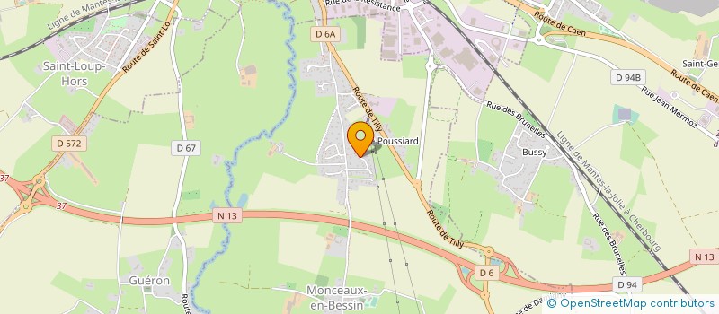 localisation de l'entreprise MONSIEUR THIERRY WEYD  MONCEAUX-EN-BESSIN