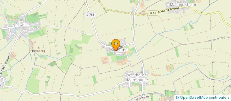 localisation de l'entreprise MONSIEUR THIERRY WILLEM  KLEINGFT