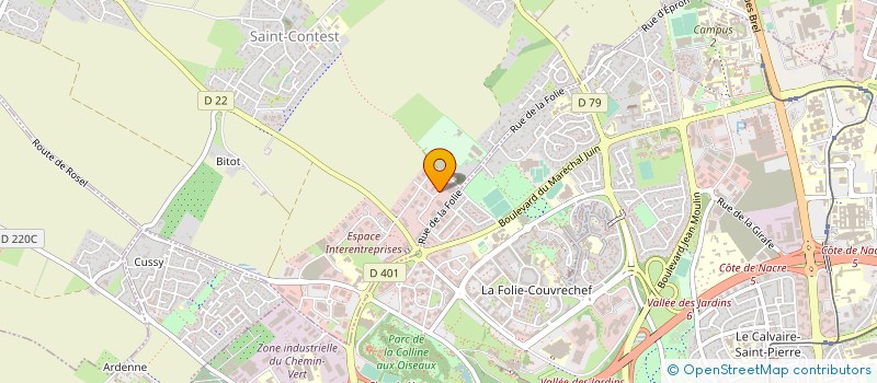 localisation de l'entreprise MONSIEUR THIERRY YGOUF  SAINT-CONTEST