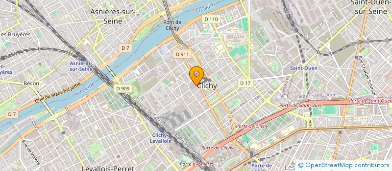 localisation de l'entreprise MONSIEUR THIERRY ZHANG à CLICHY