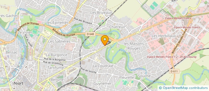 localisation de l'entreprise MONSIEUR THIERRY ZHANG à NIORT