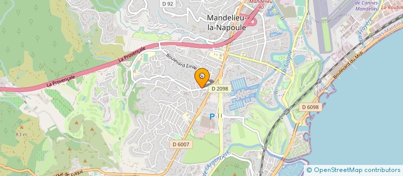 localisation de l'entreprise MONSIEUR THIERRY ZWAHLEN à MANDELIEU-LA-NAPOULE